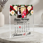 Custom Photo & Date Acrylic Calendar