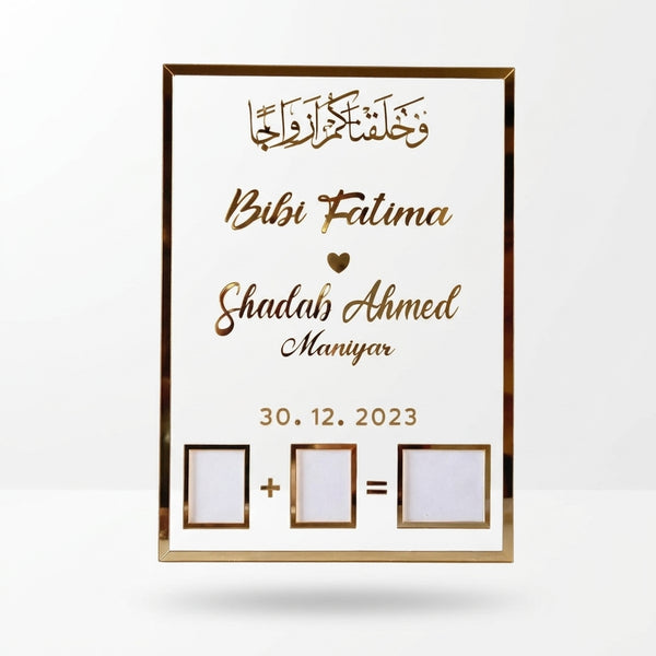 Custom Islamic Marriage Acrylic Display