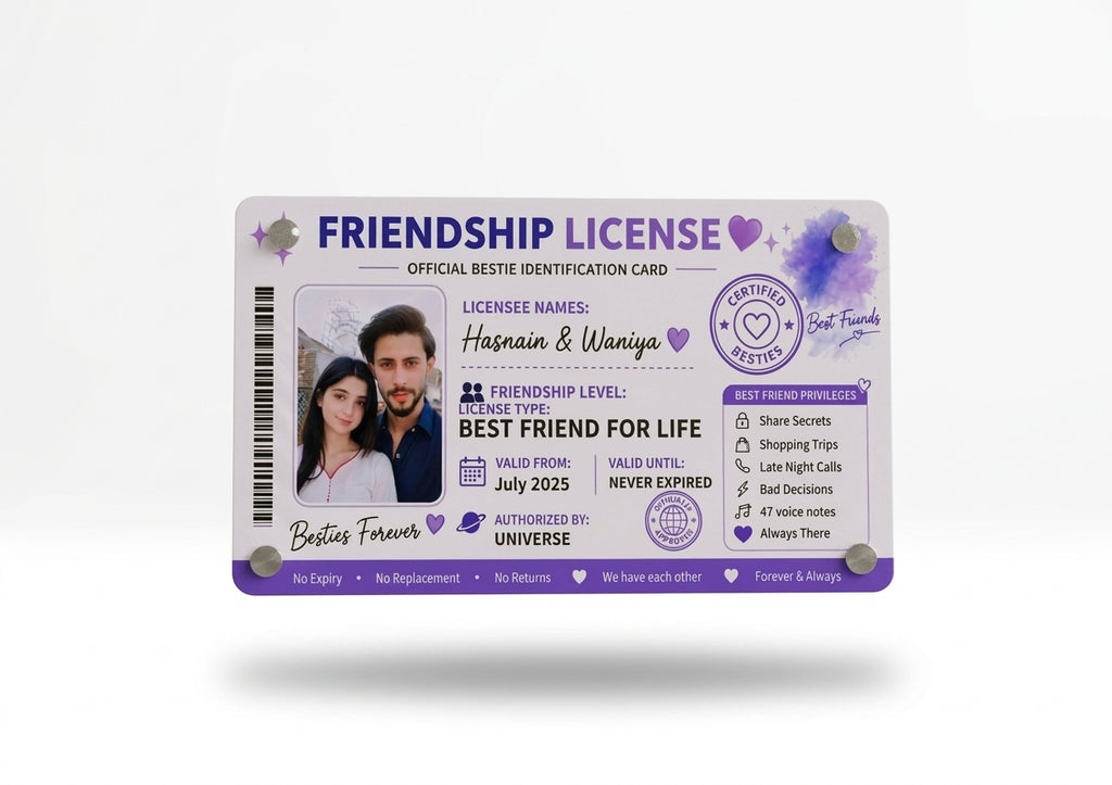 Friendship License Card