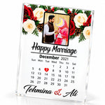 Custom Photo & Date Acrylic Calendar