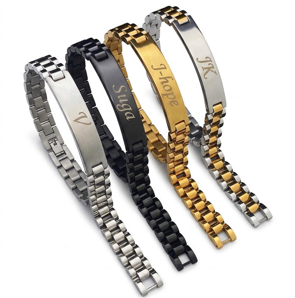 Stainless Steel Name Bracelet